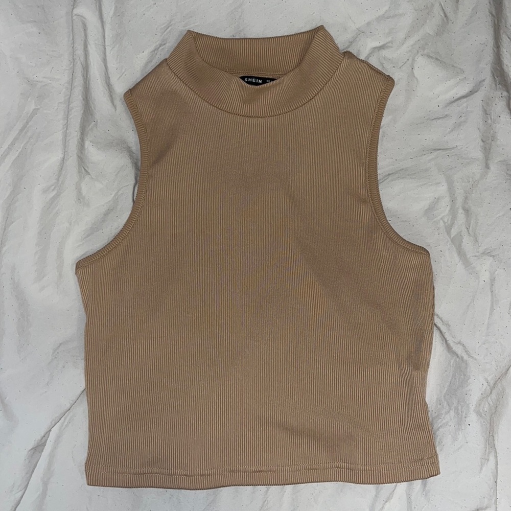 high neck tank top